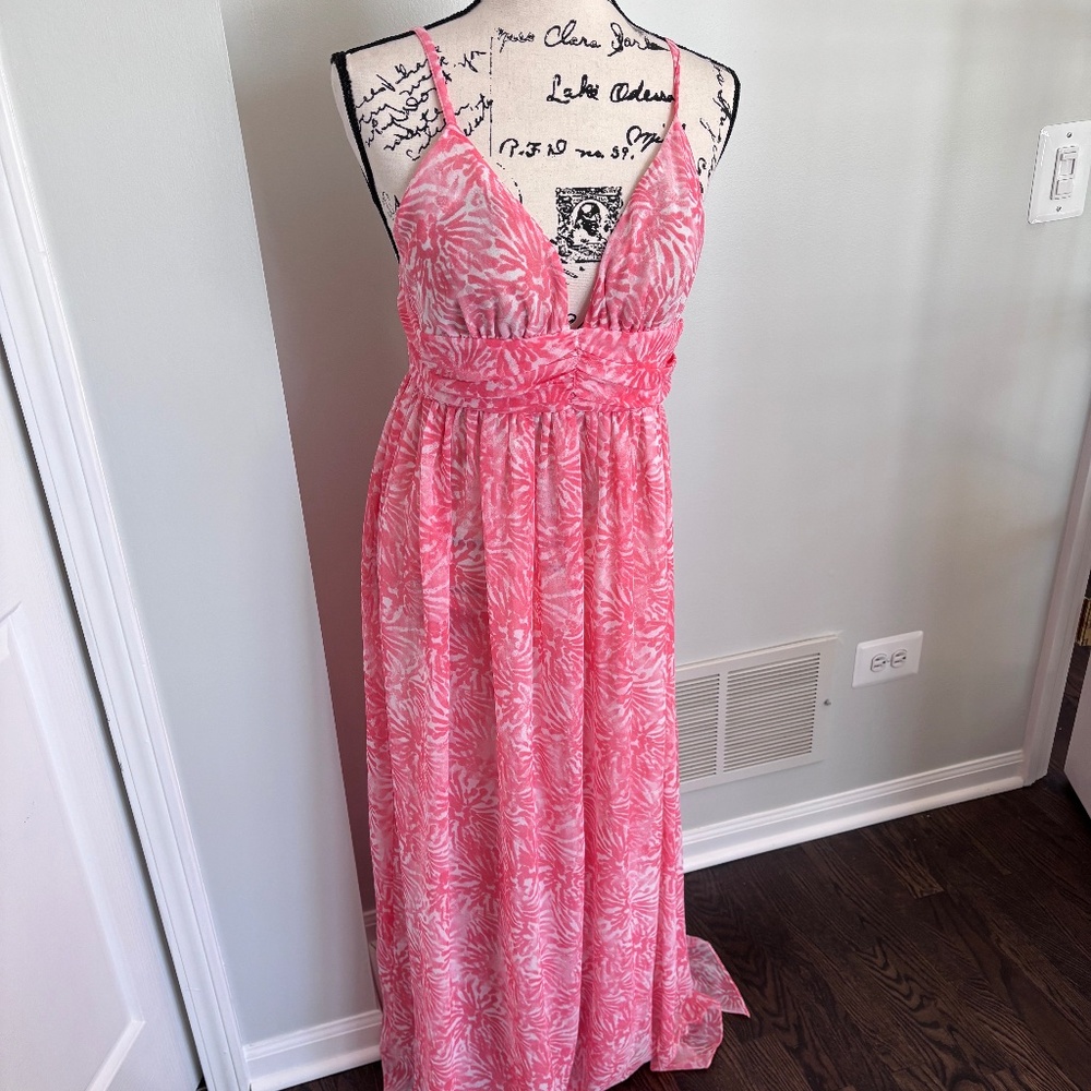 Moda International open back maxi dress